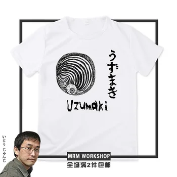 Junji Ito Siaubo Manga Tomie Uzumaki Souichi dienoraščių Atspausdinta Tee Marškinėliai trumpomis Rankovėmis T-shirt
