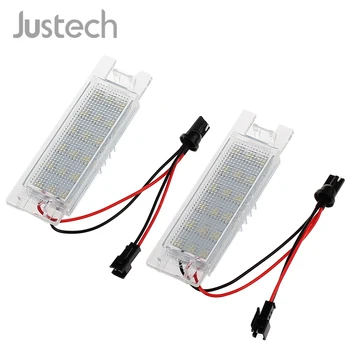 Justech 2vnt 18 LED Licencijos Numerį Šviesos Lempa 12V 7000K Super Baltas Žiburiai 