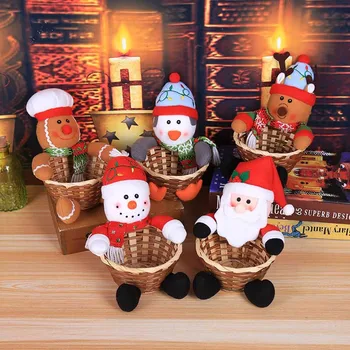 Kalėdų Amatai Rankų Darbo Krepšelis Apdailos Kalėdinių Aksesuarų Vaikams Saldainiai Saugojimo Krepšys Sode Švenčių Šalies Prekių