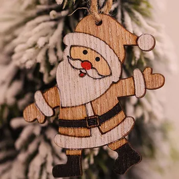 Kalėdų Dekoracijos, Medinės Lėlės Rinkinys Kalėdų Eglutės Papuošalas Pakabukas Vaikas Žaislai