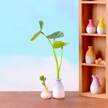 Karšto Miniatiūriniai Gėlių Vaza Micro Kraštovaizdžio Dervos Ornamentu Pasakų Sodas 