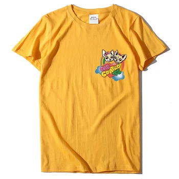 Kawaii Animacinis Briedis Marškinėliai Mados Drabužiai Moterims Vasaros Tees Vaivorykštė Spaudinių 90-ųjų Merginų Marškinėlius Harajuku Streetwear T-shirt