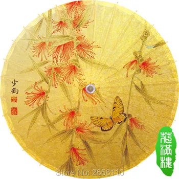 Kinijos Rankų darbo, Elegantiška Drugelis Žiedų, Alyvuotas Popieriaus Skėtis Senovės Japonų Stiliaus Moterų Šokių Rekvizitai Oilpaper Skėtis