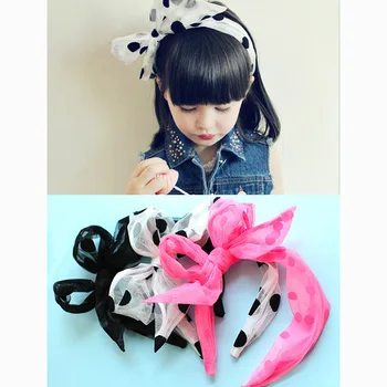 Korėjos Rankų Juostelės gėlės Retro Plaukų Aksesuarai Hairband už Vaikas Karūna Staigius Kaspinai mergaitėms