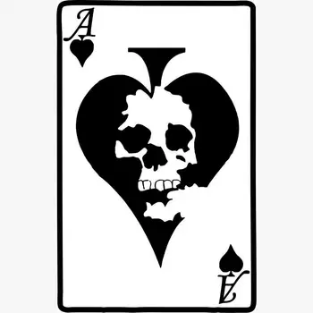 Kūrybos Kaukolės Galvą Pokerio Nuotrauką Lipdukai Raudona Širdis Sienų Lipdukai Carton Berniukų Kambaryje, Piešiniai, Plakatai Vinilos Paredes Infantiles
