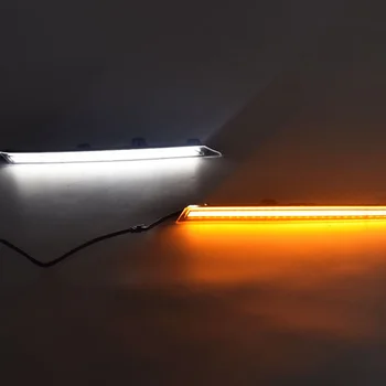 LED Dieniniai Žibintai Toyota RAV 4 2019 2020 RAV4 DRL Geltona Posūkio Signalo Lemputė Vandeniui atsparus Dangtis