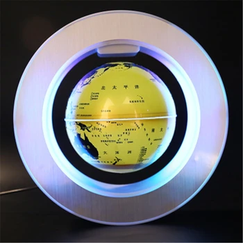 LED Pasaulio Žemėlapyje Magnetic Levitation Plūduriuojantis Pasaulyje Namų Elektroninių Antigravity Lempos Naujovė Plaukiojantieji Kamuolys Šviesos Gimtadienio Dovana