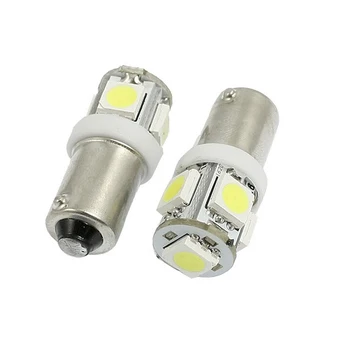 LED T10 W5W 5050 5SMD Super Bright White Auto Pusėje Pleišto Uodegos Šviesos Lemputė T10 W5W LED lempos automobiliams