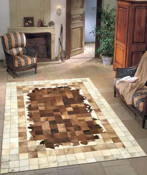 Mados meno kilimas natūralios karvės odos originali oda dulkintis kilimėliai