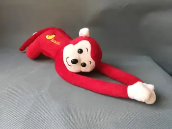 Mielas red monkey minkštos lėlės ilgas rankas beždžionių apie 38cm pliušinis žaislas vaiko žaislas gimtadienio dovana h2021