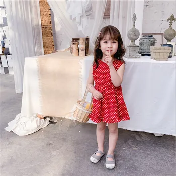 Mihkalev kūdikių dress mergina vasaros polka dot suknelės vaikams drabužių mergaičių v-kaklo princesė suknelės vaikų šalis suknelė kostiumas