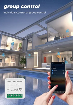Mini Wifi Smart Switch Module Belaidžio App Kontrolės Jungikliai Galios On Off Smart Home Jungiklis Modulis Tuya Alexa 