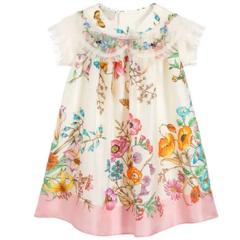 Modelio gėlių baby girl vasaros suknelė 2020 m. vaikų suknelė mergaitėms princesė suknelės vaikams tutu šokių suknelė