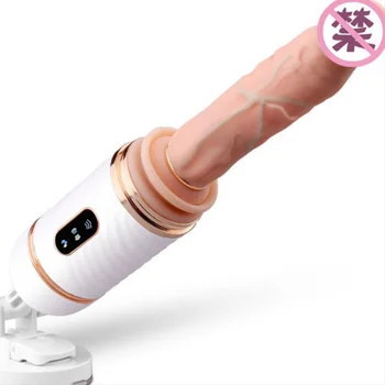 Moterų Automatinė Šildomos Teleskopinis Masturbacija Mašina Suaugusių Seksualus Vibratorius G-Spot Modeliavimas Įkiškite Varpą Ištraukiama Dildo