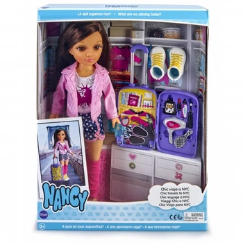 Nancy - Chic keliauja į niujorką, lėlės su lagaminą ir aksesuarai berniukams ir mergaitėms nuo 3 metų amžiaus, Spalvotų, (garsus 7000153