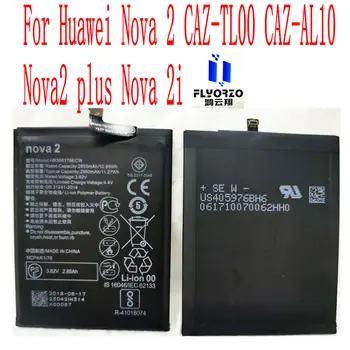 Naujas Aukštos Kokybės 2850mAh HB366179ECW Baterija Huawei Nova 2 CAZ-TL00 CAZ-AL10 Nova2 plius Nova 2i Mobilusis Telefonas