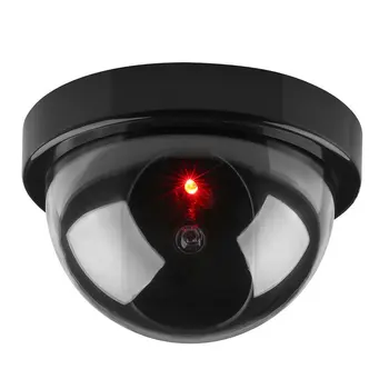 Naujas Produktas Dome Modeliavimas Įsilaužimo Signalizacijos Kamera Netikrą Kamera Manekeno Monitorius Su Raudona Strobe Šviesos