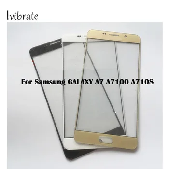 Naujas Samsung GALAXY A7 A7100 A7108 TouchScreen 7 skaitmeninis keitiklis Jutiklinio Ekrano Stiklo plokštė Be Flex Kabelis