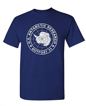 Naujausias 2019 Vyrų T-Shirt Mados OUTPOST 31 ANTARKTIDOS TYRIMŲ - siaubo - Vyrai Medvilnės Marškinėliai O-Kaklo Marškinėliai Vyrams