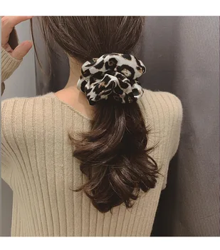 Naujos leopardo dizaino spalvos didelė ritė korėjos versija ins moterų paprastas lankelis priedai Satino hairband didmeninės