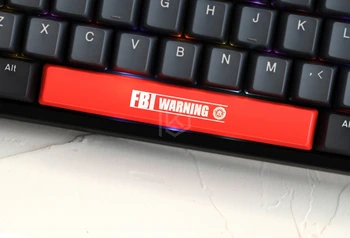 Naujovė Blizgesį Per Keycaps ABS Išgraviruotas, Shine-Per ftb įspėjimas juoda raudona tarpo užsakymą mechaninė klaviatūros