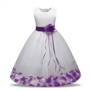 Naujų Gėlių Suknelė Maža Mergaitė Suknelės Gimtadienio Ceremonious Vestuvių Bamblys Mergaičių Drabužius Mergina Tutu Suknelė Vaikams