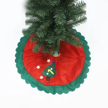 Neaustinis Kalėdų Eglutė Sijonai Kalėdų Eglutės papuošalus Kalėdų Medžio Padengti Šalies Ornamentu Prekių Raudonos, Žalios Dovana