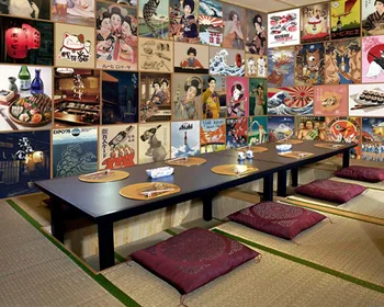 Nemokamas Pristatymas Autentiškas Japonų, Suši Restoranas Fono Pritaikymas 3d Japonų Restoranas 
