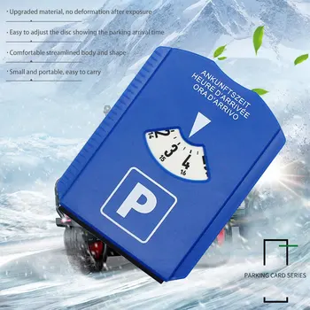 Nešiojamų Mėlyna Automobilių Laikino Stovėjimo Laikmatis Sniego Pašalinimo Ant Ledo Grandiklis Laikrodis Atvykimo Ekrano Plotą Stovėjimo Laiko Kortelę Įrankiai Tur
