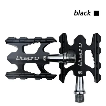 Originalus Litepro MTB K3 412 Kalnų dviračių pedalų CNC lankstymo dviračiu ypač lengvas aliuminio lydinio pedalų 10.8 * 6,2 mm dviračių dalys