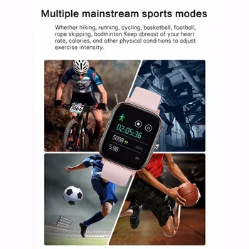 P8 1.4 colių Jutiklinis Ekranas, Smart Watch Moterys Vyrai Fitness Tracker Kraujo Spaudimas Smart Juosta atspari Vandeniui Smartwatch už Xiaomi 