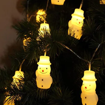 Pasakų Žibintai Kalėdų Eglutės Kabinti LED Baterija Veikia Šviesos Eilutę Linksmų Kalėdų, Kalėdų Senelis, senis besmegenis Dekoratyvinis Led Apšvietimas
