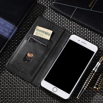 Prabangus Odinis Flip Case For Samsung Note 10 pro Dangtelį Galaxy Note10 pro Piniginės Flip Case Verslo Coque Turėtojas