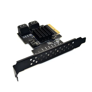 Pridėti Kortos PCI-E, SATA Card PCIE SATA Controller PCI Express 3.0 Gen3 X4 SuperSpeed Ne Raid PCIE į SATA 3.0 Kortelė 5 Uostą SATA3