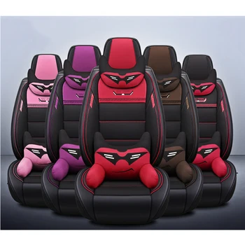 (Priekinis+Galinis)Odos&Linų auto sėdynių užvalkalai honda cr-v crv 2002 m. 2007-2011 m. 2005 m. 2007 m. 2008 m. 2010 m. 2011 m., automobilių sėdynės pagalvėlės