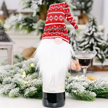 QIFU Kalėdinis Vyno Butelis Nustatyti 2020 m. Linksmų Christams Dekoro Namų Stalo Cristmas Papuošalai Kalėdų Dovanos Naujųjų Metų 2021 Navidad