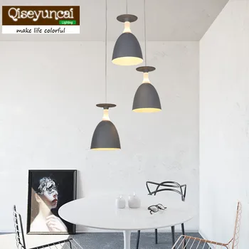 Qiseyuncai Šiaurės restoranas macaron trys galvos liustra postmodernios kūrybinės modernus minimalistinio buitinių lempų nemokamas pristatymas