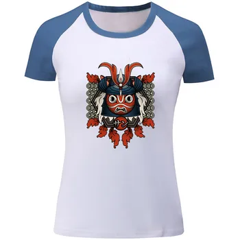 Samurajus Princesė Monnoke T Marškinėliai Moterims Trumpomis Rankovėmis Organinių Pre-Medvilnės Anime Leia Sukilėlių Grafinis T-Shirt Hip-Hop Kaukė Marškinėlius