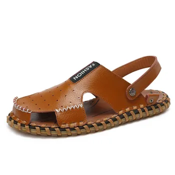 Sandalle cuero sporto sandalia sandles batai, sandalai-vyrai sandales piel casa herren vietnamas sandale couro romos klasikinis playa da