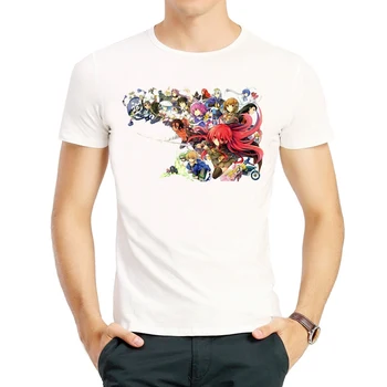 Shana iš Degančios Akys T-Shirt Mados Trumpas Rankovės Baltos Spalvos Anime Print T Shirt Viršuje Tees marškinėlius Vasaros Sping Drabužiai