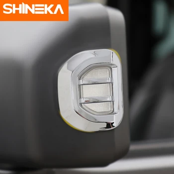 SHINEKA Automobilio Lipdukas, Skirtas Jeep Wrangler JL 2018+Automobilių ABS galinio vaizdo Veidrodis Posūkio Signalo Padengti Apdailos Lipdukai 