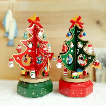 Sukasi medienos amatų oktavos langelį kalėdų eglutės papuošalus atostogų dovanos, kalėdų papuošalų 2
