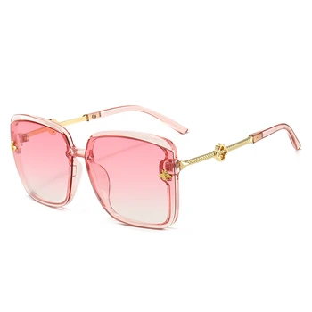 Taškus NAUJI Akiniai nuo saulės Prabangos Prekės ženklo Dizaino Moterų Metalo Saulės akinių Mados Lady Atspalvių UV400 Akiniai oculos gafas de sol