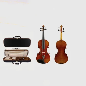 Tigras, Odos, Juostelės Smuikas 4/4 Smuiku Styginis Instrumentas Violino su Pilna Priedai Violino Pradedantiesiems Studentams