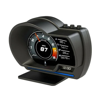 Universalus Automobilinis Skaitmeninis Speeeter Vandens Temp Įtampa Greičio Signalo Indikatorius OBD2 GPS