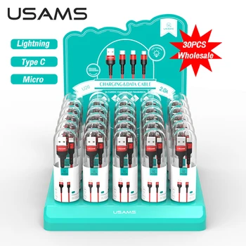 USAMS 30pcs Micro USB Įkrovimo kabelis Usb Kabelis C Įkrovimo Kabelis 