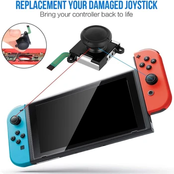 Už Joycon Kreiptuką Pakeitimo, Nintendo Jungiklis Džiaugsmo Con Rankena Priedai, 3D Pakeitimo Kreiptuką,(24Pcs)