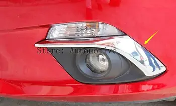 Už Mazda 3 BM Axela 2016 Chrome Priekiniai Rūko Šviesos Lempos Dangtelio Apdaila Foglight Garnyras Juosta Bamperio Antakių Vokų Liejimo