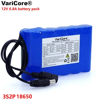 VariCore 12 V 6800 Mah Nešiojamas Super 18650 Įkraunama Ličio Jonų baterijos talpa CCTV Kameros Stebi DC 12,6 V 6.8 A