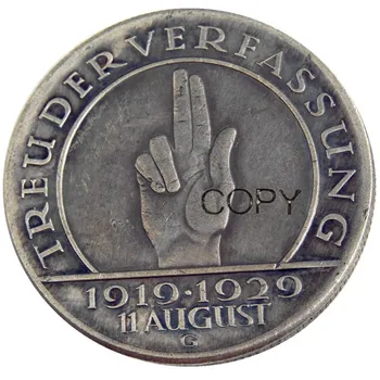 Vokietijos veimaro respublikos 1929A E G 3pcs 5 reichsmark Sidabro Padengtą Retas Egzempliorius Monetos